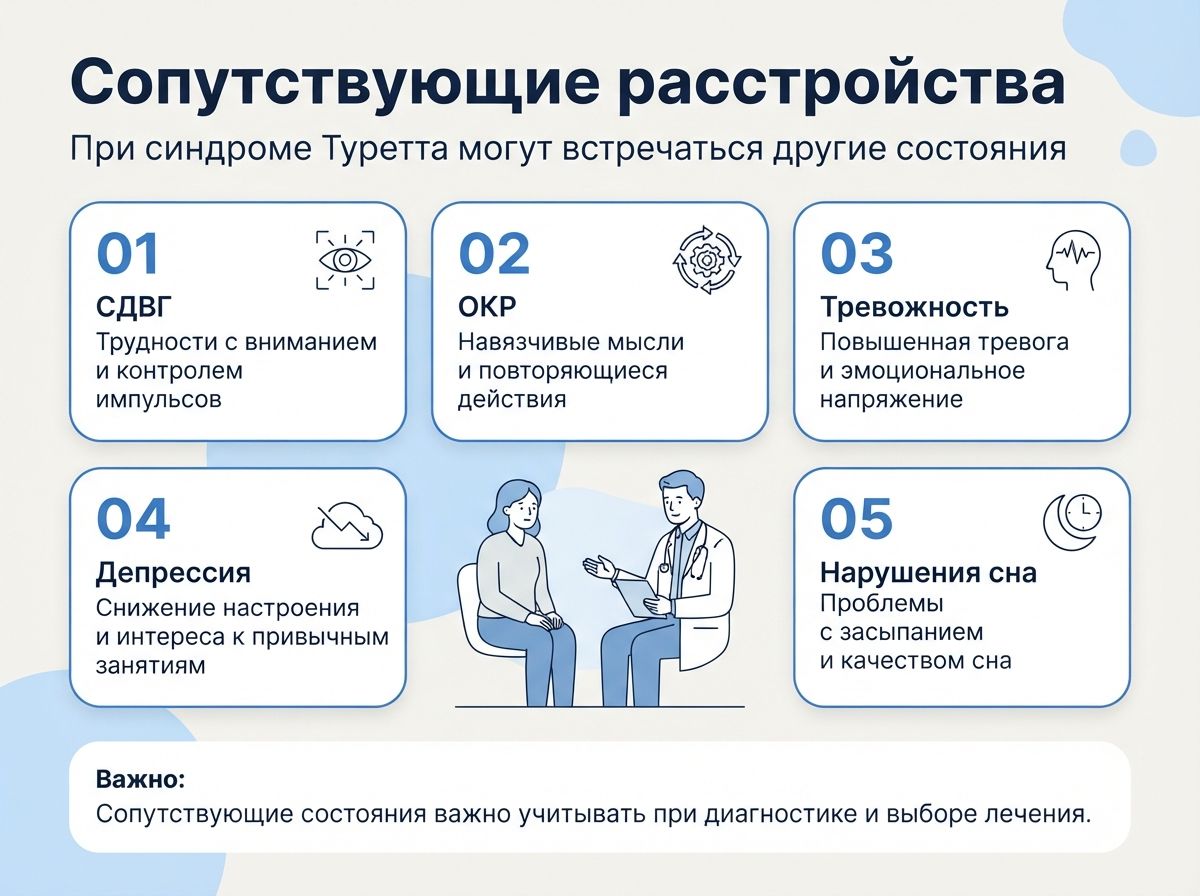 Лечение синдрома Туретта в Каневской инфографика